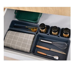 8pcs/set Adjustable Drawer Organizer Box Trays Make Up Cosmetics Sundries Divider Holder Kitchen Bathroom Closet Jewellery Box