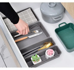 8pcs/set Adjustable Drawer Organizer Box Trays Make Up Cosmetics Sundries Divider Holder Kitchen Bathroom Closet Jewellery Box