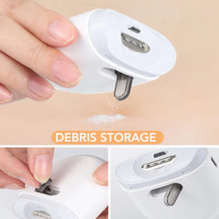Electric Nail Clipper With Auxiliary Lighting Automatic Nail Grinder for Children and Adult Portable Mini Manicure Tools