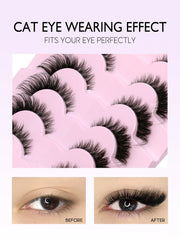 Mink Cat Eye Winged End Eye Elongated Eyelashes
