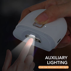 Electric Nail Clipper With Auxiliary Lighting Automatic Nail Grinder for Children and Adult Portable Mini Manicure Tools