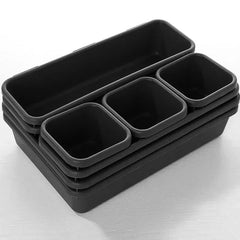 8pcs/set Adjustable Drawer Organizer Box Trays Make Up Cosmetics Sundries Divider Holder Kitchen Bathroom Closet Jewellery Box