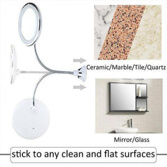 Wall-Mount Makeup Mirror