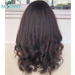 Yaki Bangs Wig Human Brazilian Hair Wig