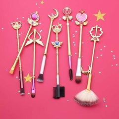 Sailor Moon Crystal Jewelry Makeup Cosmetic Brush Set