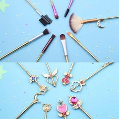 Sailor Moon Crystal Jewelry Makeup Cosmetic Brush Set