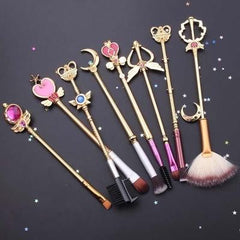 Sailor Moon Crystal Jewelry Makeup Cosmetic Brush Set