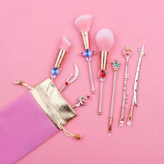 Sailor Moon Crystal Jewelry Makeup Cosmetic Brush Set