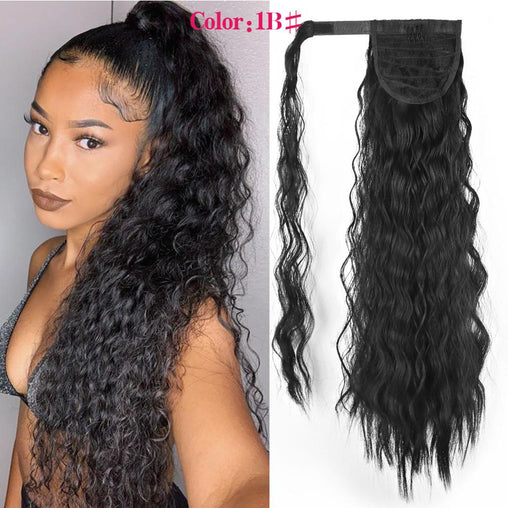 Long Wavy Synthetic Ponytail Extension Wrap Around