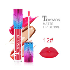 12PCS Pigment Colors Velvet Matte Liquid Lipstick Long Lasting Waterproof