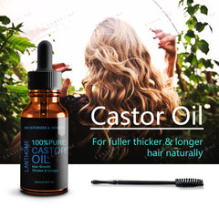Black Castor Oil for Natural Eyelash Hair Growth