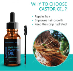 Black Castor Oil for Natural Eyelash Hair Growth