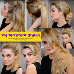 3/4 Half Wig Clip in Hair Extensions Premium Heat Resistant Synthetic Hair