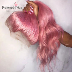 Transparent 13x4 Remy Brazilian Glueless Lace Front Human Hair  Preplucked Ombre Wig