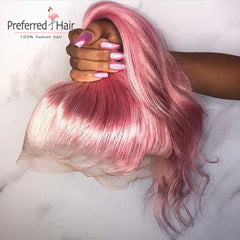 Transparent 13x4 Remy Brazilian Glueless Lace Front Human Hair  Preplucked Ombre Wig