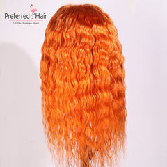 Lace  Brazilian Remy Prep-lucked Curly Human Hair Wig Glueless Lace Front Preferred Transparent
