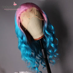 Transparent 13x4 Remy Brazilian Glueless Lace Front Human Hair  Preplucked Ombre Wig