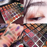 Shimmer Matte 42 Color Eyeshadow Palette Glitter Waterproof Metallic