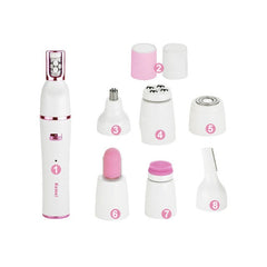 Electric 7-IN-1 USB Grooming Sets for Women Facial Hair Removal Eyebrow Nose