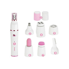 Electric 7-IN-1 USB Grooming Sets for Women Facial Hair Removal Eyebrow Nose