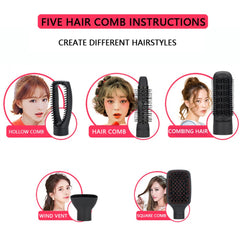 5 in 1 Multifunctional Hair Dryer Volumizer Brush Roller Rotate Styler