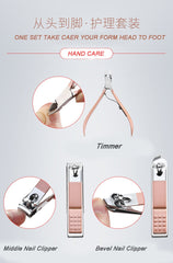 Stainless Steel Nail Clippers Manicure  Pedicure Sets 18 Piece