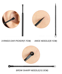 Stainless Steel Nail Clippers Manicure  Pedicure Sets 18 Piece