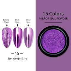 Mirror Metallic Nail Powder