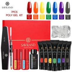 Glitter Polygel Nail Kit With Lamp Manicure Set Acrylic Extension  Professional set