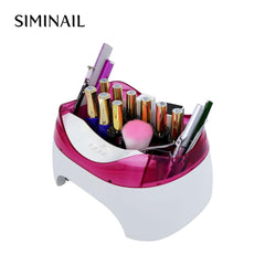 Portable 36w UV LED Nail Lamp Machine multifunctional Organizer Storage Case