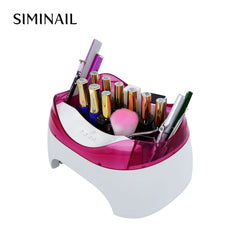 Portable 36w UV LED Nail Lamp Machine multifunctional Organizer Storage Case