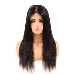 Straight Lace Closure Remy Human Hair Wig