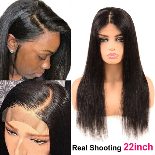 Straight Lace Closure Remy Human Hair Wig