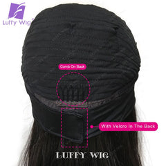 Kinky Curly Human Hair Headband Wig