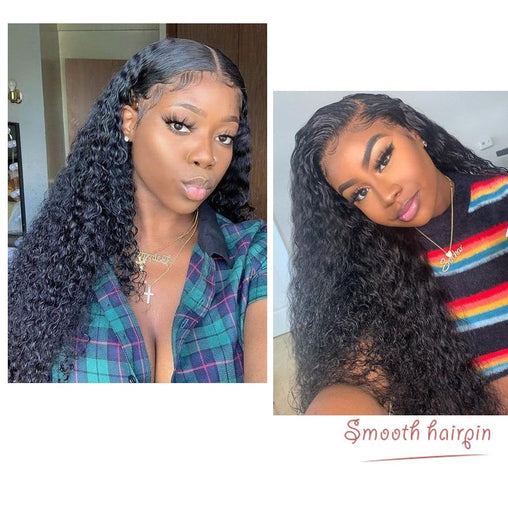 Kinky Curly Human Remy Hair 4x4 Lace Closure Wig