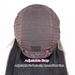 Loose Curl Bob Lace Part Glueless Brazilian Remy Human Hair Wig