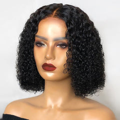 Bob Kinky Curly Lace Front Brazilian Remy Human Hair Wig