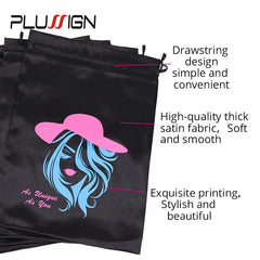 Silk Satin Bags For Wigs, Hair Extensions, Bundles and more