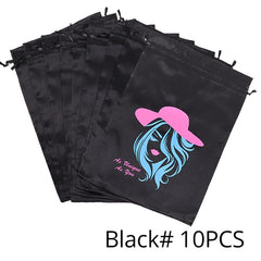 Silk Satin Bags For Wigs, Hair Extensions, Bundles and more