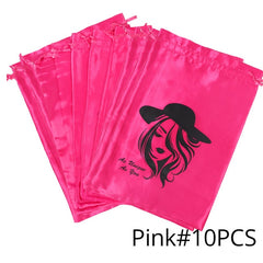 Silk Satin Bags For Wigs, Hair Extensions, Bundles and more