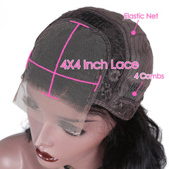 Brazilian Body Wave Remy Human Hair Glueless Lace Front Wig