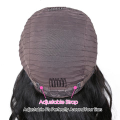 Brazilian Body Wave Remy Human Hair Glueless Lace Front Wig