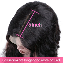 Loose Deep Wave Brazilian Natural Color Remy Human Hair T Part Lace Wig