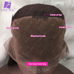 Glueless Curly Lace Front Wig Deep Part Preplucked