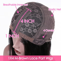 Loose Deep Wave Brazilian Natural Color Remy Human Hair T Part Lace Wig