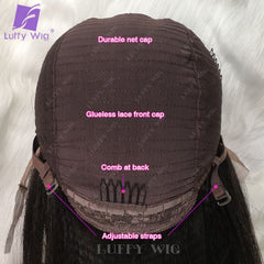 Glueless Curly Lace Front Wig Deep Part Preplucked