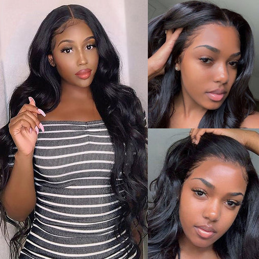 Brazilian Body Wave Remy Human Hair Glueless Lace Front Wig