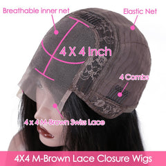 Brazilian Body Wave Remy Human Hair Glueless Lace Front Wig