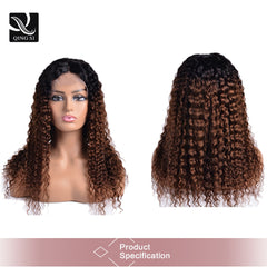 Deep Wavy Human Brazilian Hair 13x4 Frontal Lace
