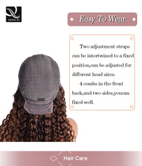 Deep Wavy Human Brazilian Hair 13x4 Frontal Lace